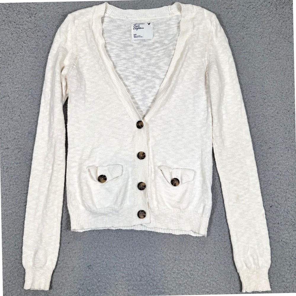 American Eagle Y2K Chunky Knit Sweater Cottagecore Soft Womens‎ Small